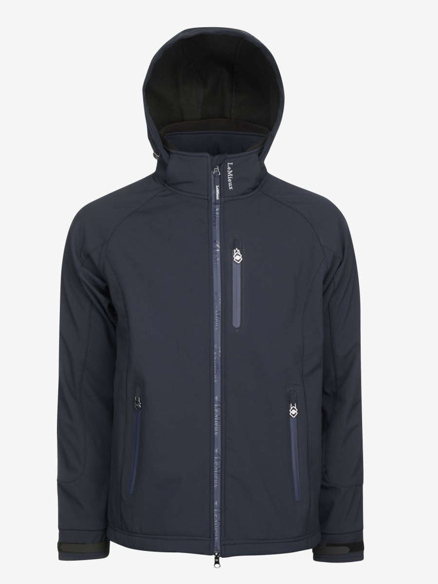 Clothing LeMieux Coats & Jackets | Mens Elite Soft Shell Jacket Navy