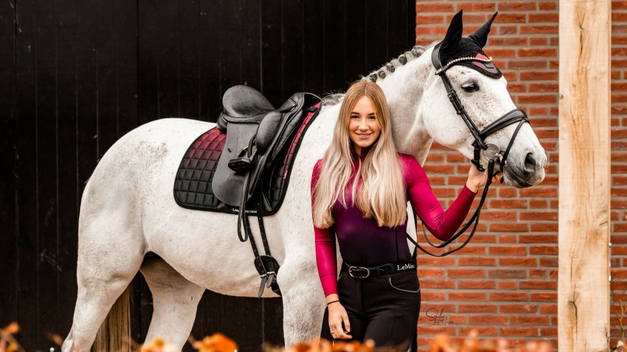 Saddle Pads LeMieux | Spectrum Dressage Square Mulberry