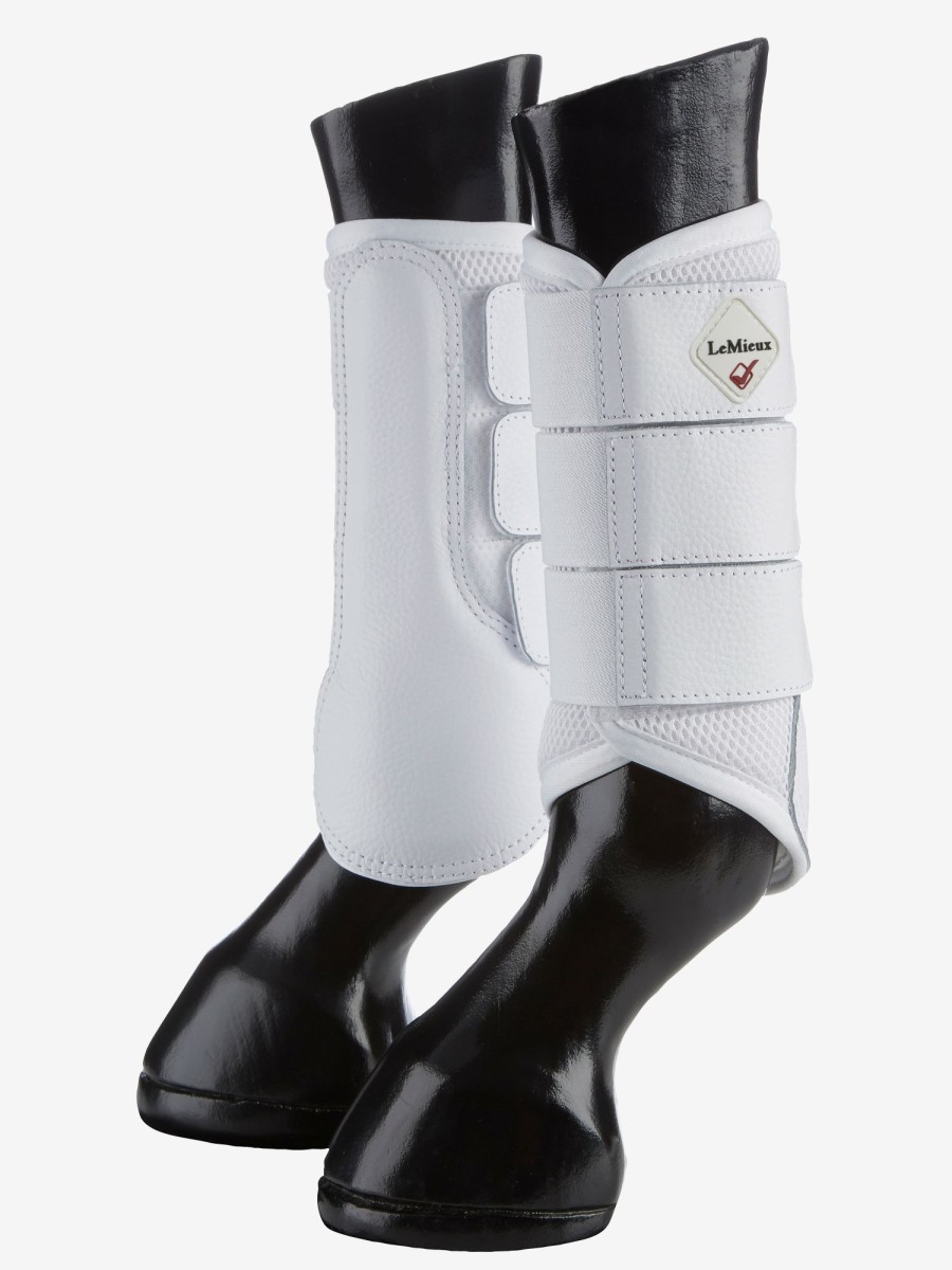 Horse LeMieux Brushing Boots | Mesh Brushing Boots White