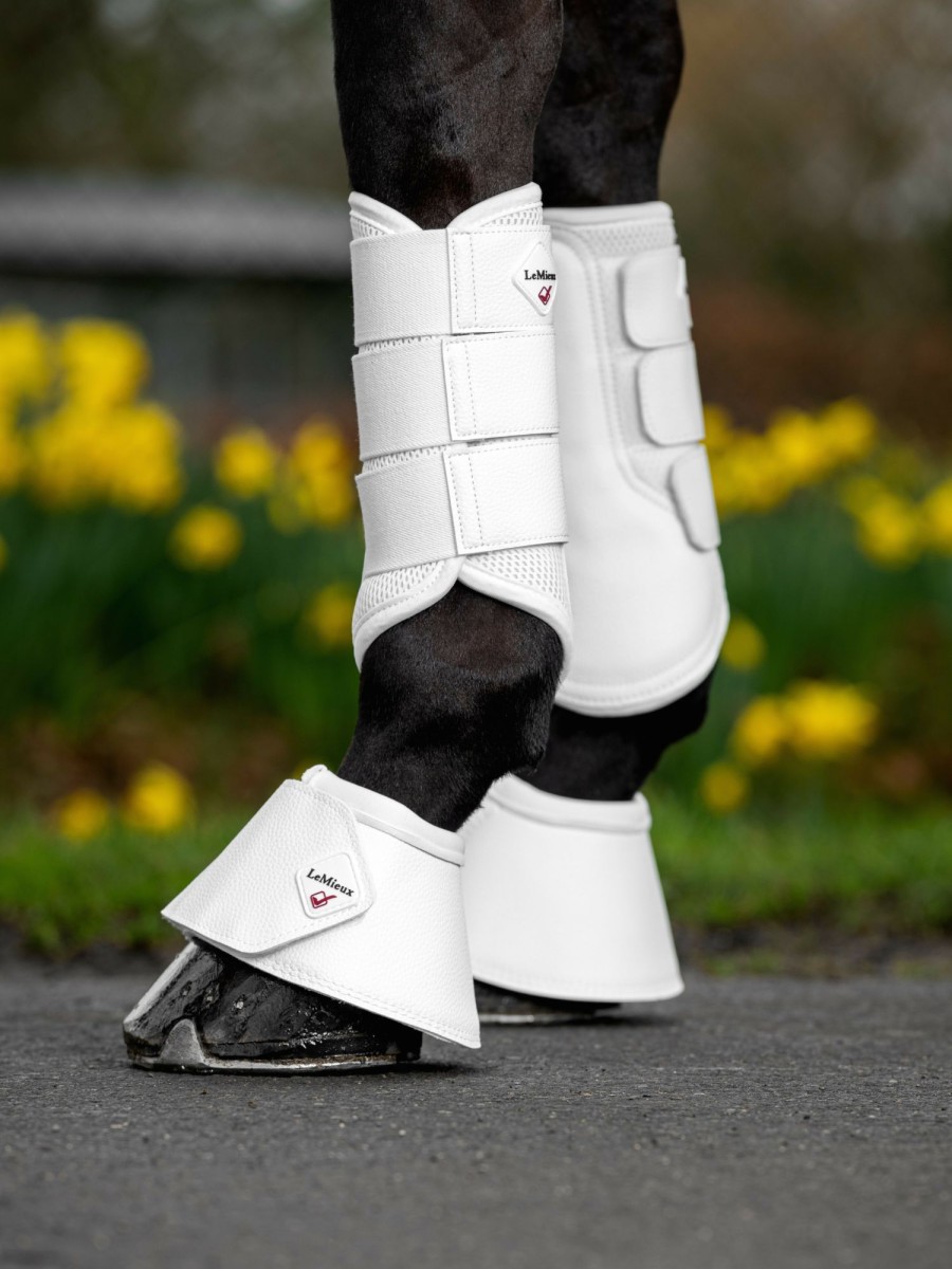 Horse LeMieux Brushing Boots | Mesh Brushing Boots White