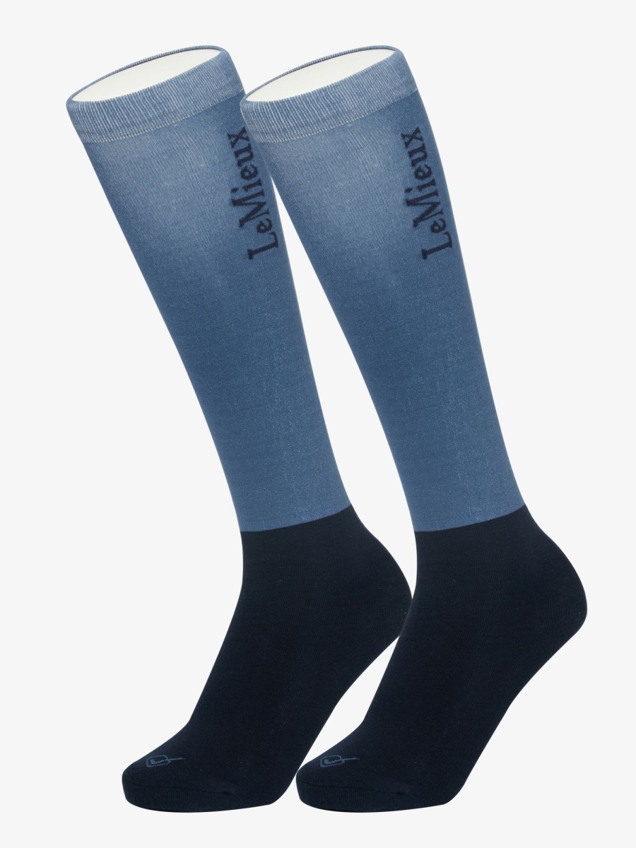 Clothing LeMieux Socks | Competition Socks Atlantic (Twin Pack)