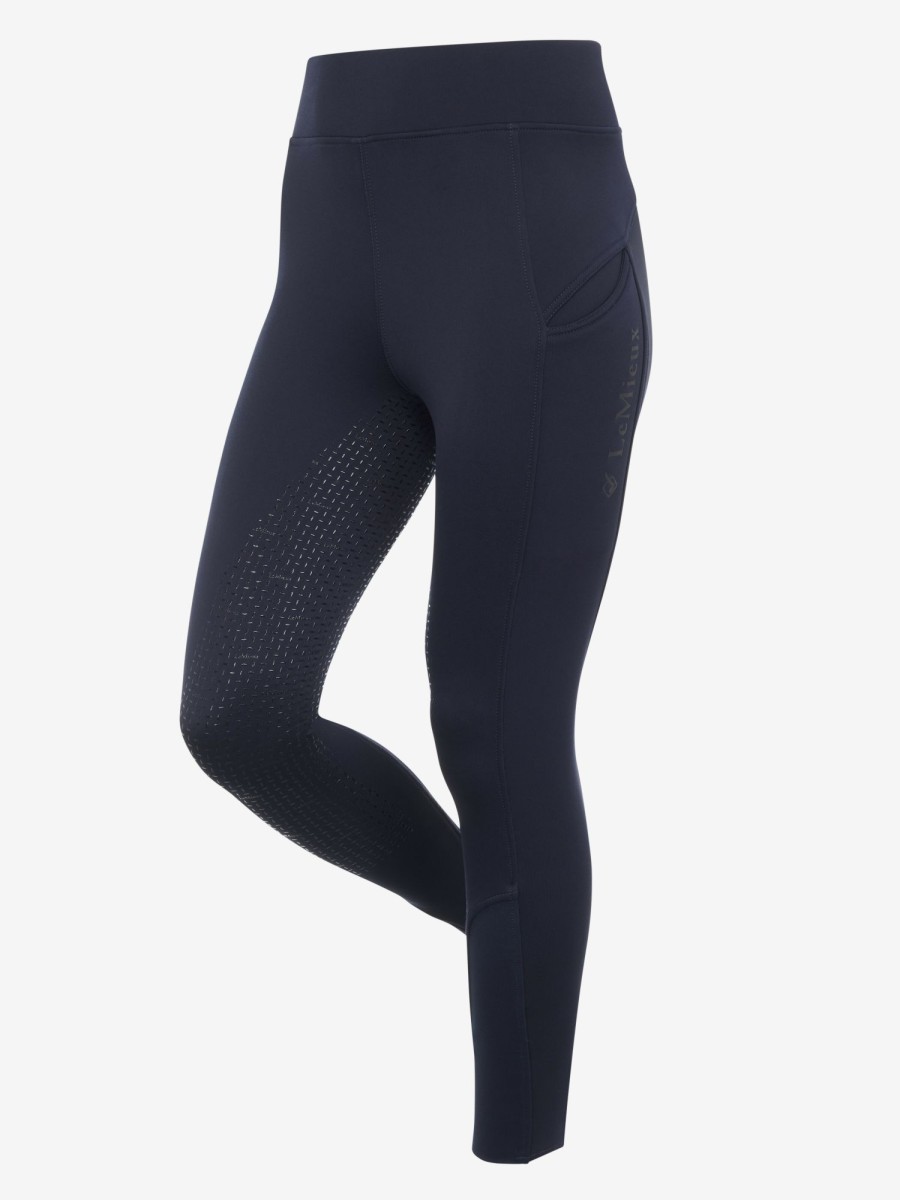 Clothing LeMieux Leggings & Pull Ons | Full Grip Brushed Pull On Navy