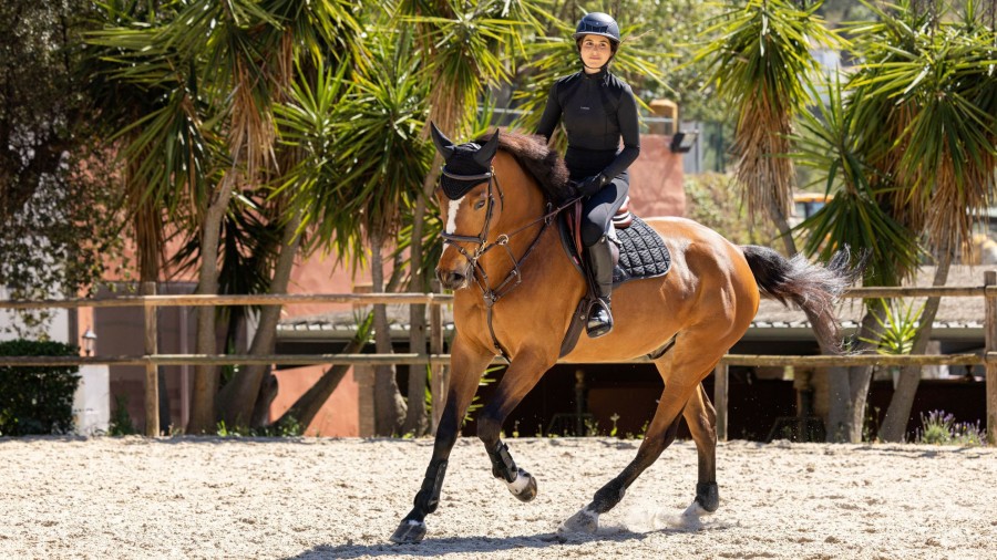 Saddle Pads LeMieux | Carbon Mesh Close Contact Square Black Large