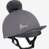 Clothing LeMieux Hat Silks | Young Rider Hat Silk Slate One Size