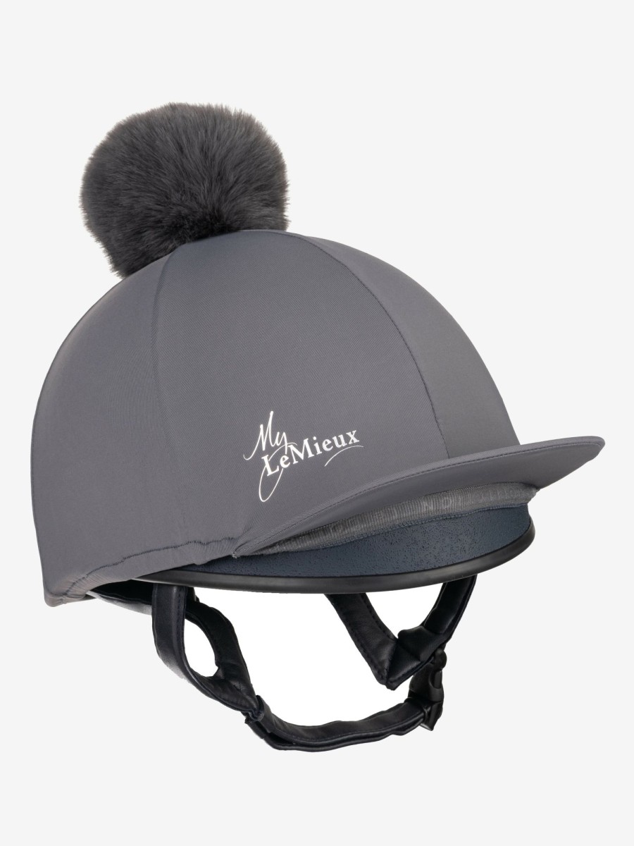 Clothing LeMieux Hat Silks | Young Rider Hat Silk Slate One Size