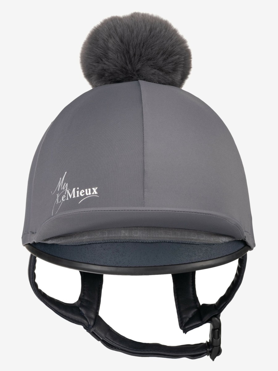 Clothing LeMieux Hat Silks | Young Rider Hat Silk Slate One Size