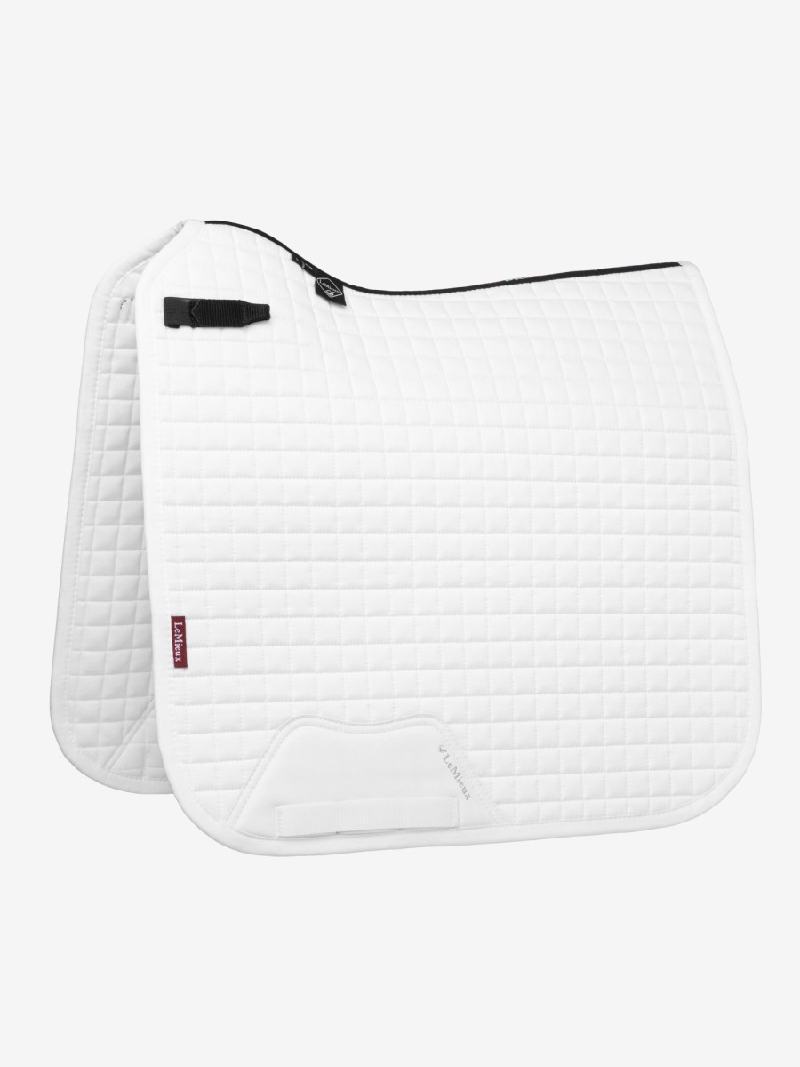 Saddle Pads LeMieux | Cotton Dressage Square White